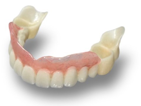 Знімні зубні протези без неба на верхню щелепу